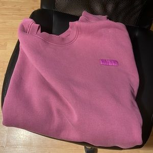 set active crewneck in color fierce